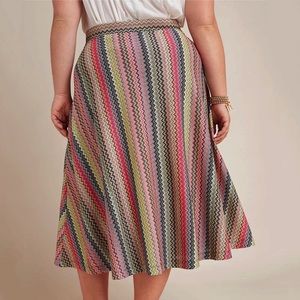 Anthropologie Ariel Midi Skirt